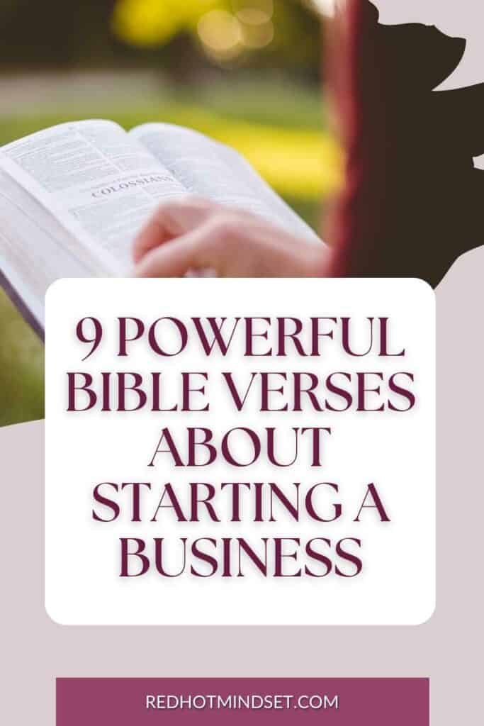 Powerful Bible Verses about Starting a Business