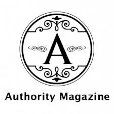 Logo of authority magazine in the as seen in section on the registration page for GBWS