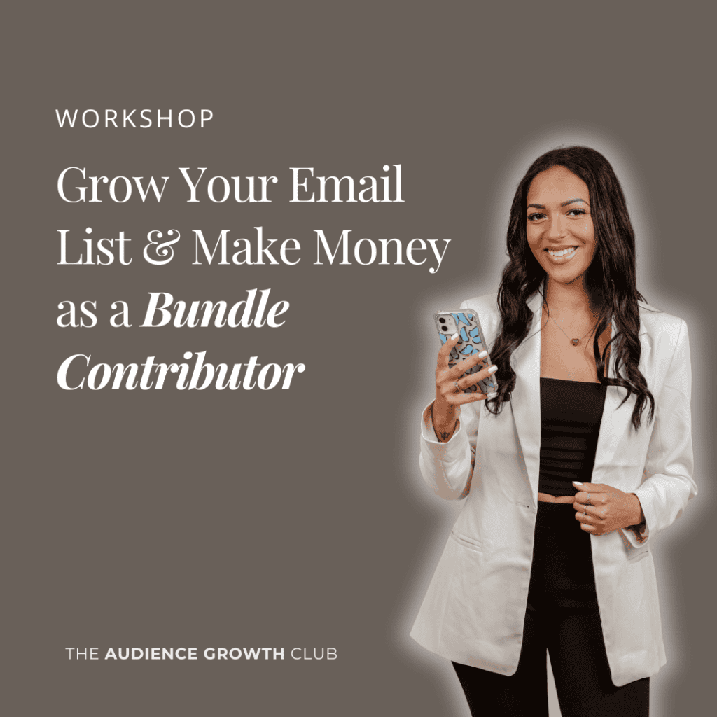 Cover graphic for a VIP bonus offer from Leticia Collins for her Grow Your Email List and Make Money as a Bundle Contributor