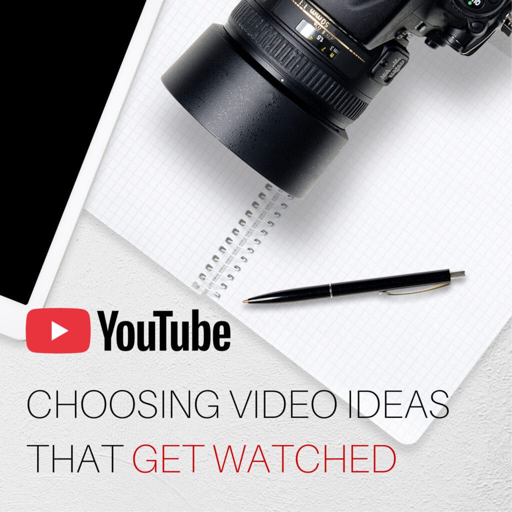 Cover graphic for a VIP bonus offer from Gillian Perkins for her YouTube Choosing video ideas that get watched