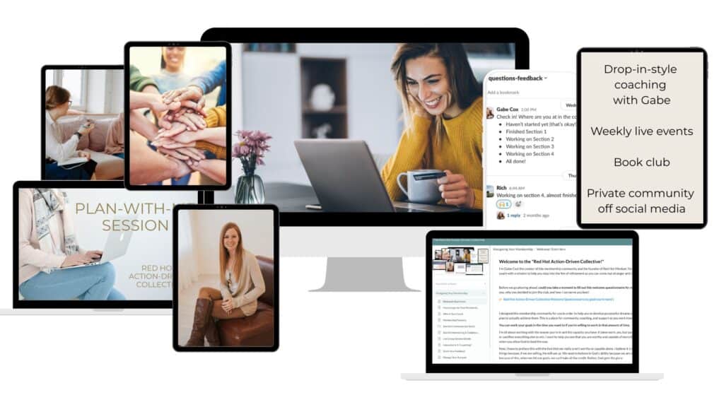 Mock up graphic of the Red Hot Action-Driven Collective
