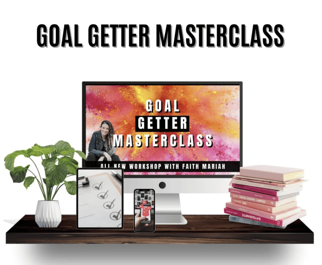 Cover graphic for a VIP bonus offer from Faith Mariah for her Goal Getter Masterclass